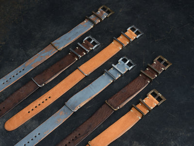 B&S Signature Leather Nato Straps