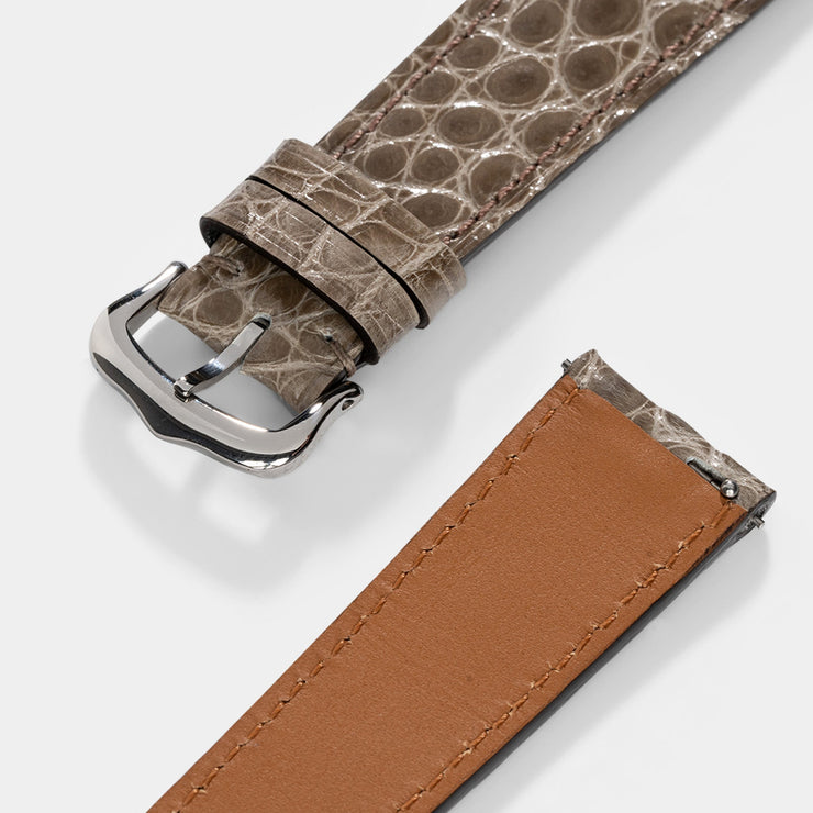 Strap for Cartier Tank Must (2021-2024) - The Taupe Alligator