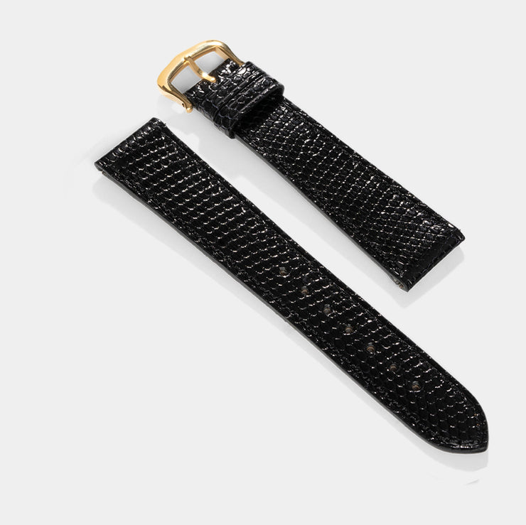 Strap for Cartier Tank Louis (2021-2024) - The Slim Black Lizard