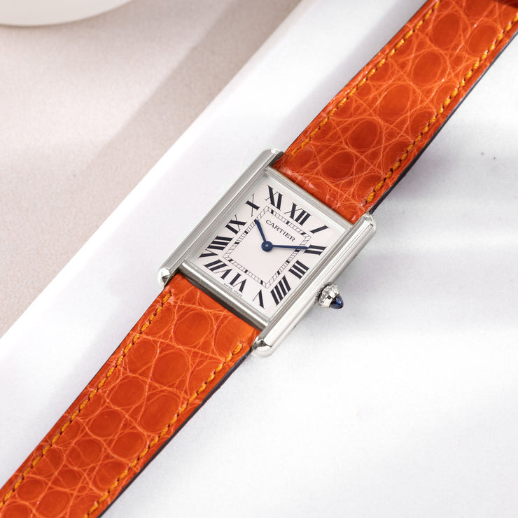 Strap for Cartier Tank Must (2021-2024) - The Orange Alligator