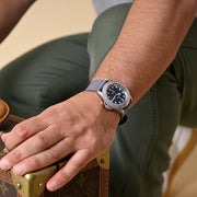 Safari Grey Canvas Watch Strap