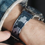 The Skyline Camo Watch Strap – Made From Original US Navy Fabric – Jubilee Edition