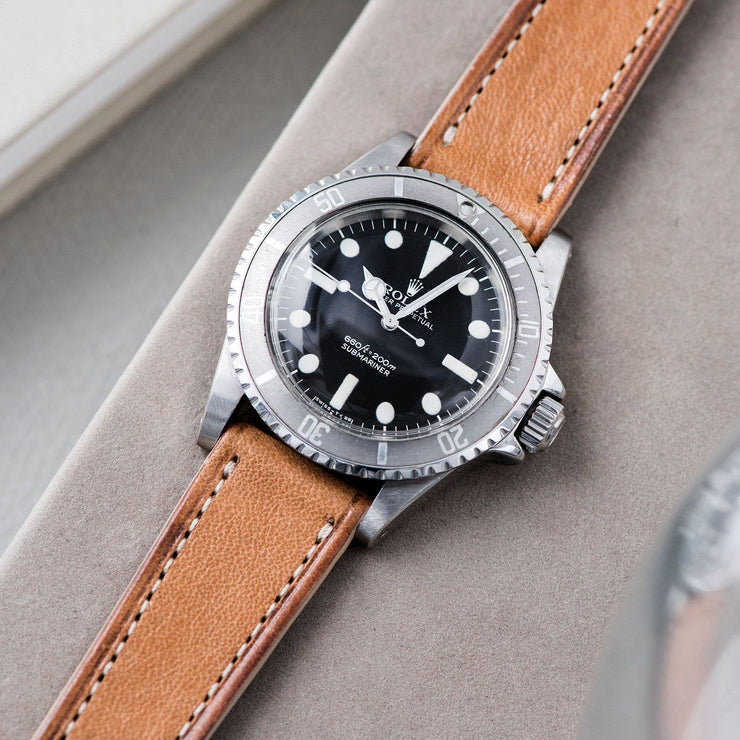 Cosaro Brown Retro Leather Watch Strap