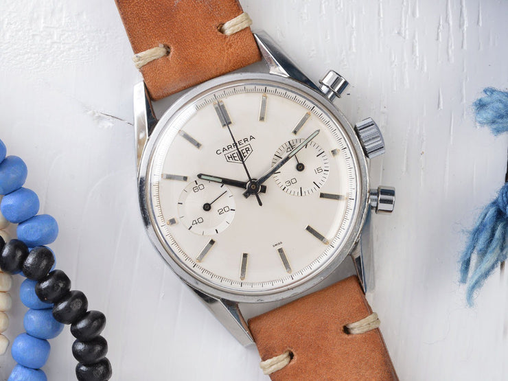 VINTAGE HEUER CARRERA 3647S CREME DIAL