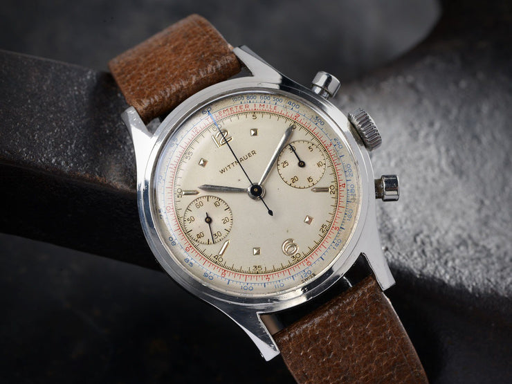 1950S WITTNAUER STEEL CHRONOGRAPH