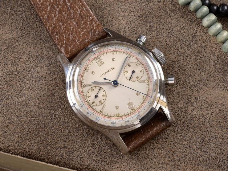 1950S WITTNAUER STEEL CHRONOGRAPH