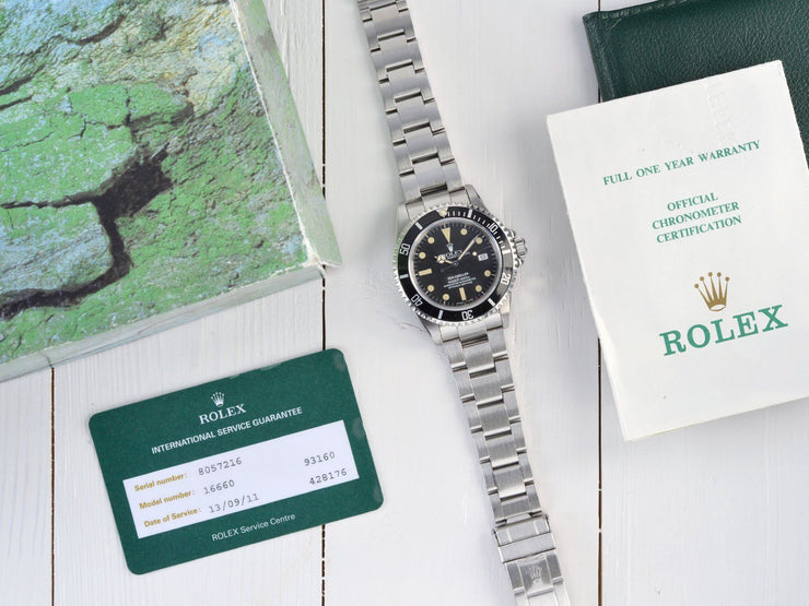 ROLEX 16660 SEADWELLER TRANSITIONAL B + P