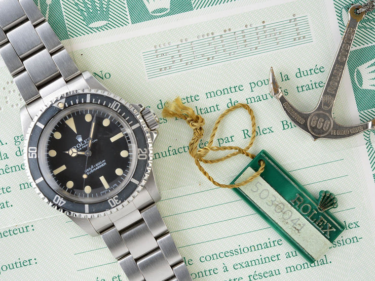 CURATED ROLEX 5513 SUBMARINER PRE COMEX B + P