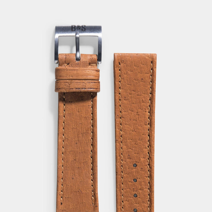 Peccary Brown Heritage Leather Watch Strap