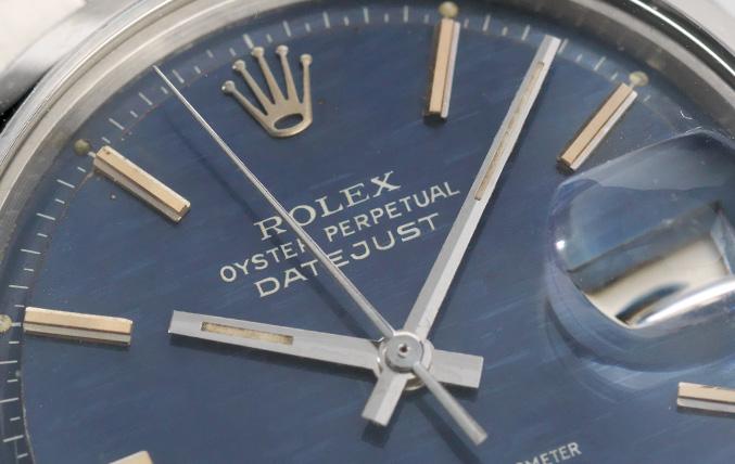 Rolex Datejust Blue Brick Dial Reference 1600