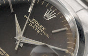 Rolex Date Black Gilt Tropical Dial Reference 1500