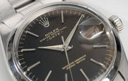 Rolex Date Black Gilt Tropical Dial Reference 1500