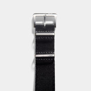 Deluxe Nylon Nato Watch Strap Pure Black