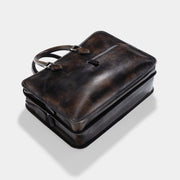 Berluti Large Briefcase Venezia Dark Grey