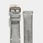 Strap for Tudor Black Bay Bronze - Perfect Match Rugged Grey Leather Watch Strap