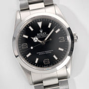 Rolex Explorer 14270 ‘Black Out Dial B&P