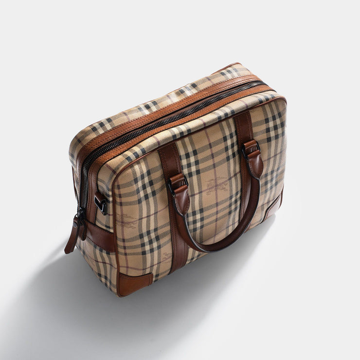 BURBERRY Haymarket Check Business Bag