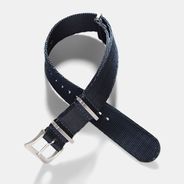 Deluxe Nylon Nato Watch Strap Navy Blue