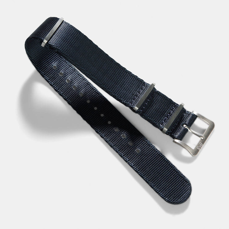 Deluxe Nylon Nato Watch Strap Navy Blue