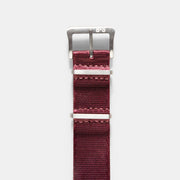 Deluxe Nylon Nato Watch Strap Burgundy Red