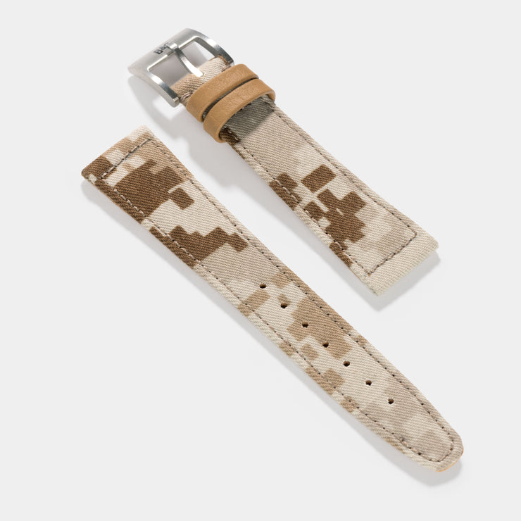 The Brooklyn Camo Watch Strap – Made From Original US Army Fabric – Jubilee Edition