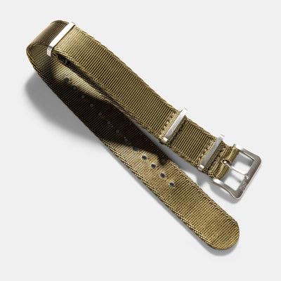 Deluxe Nylon Nato Watch Strap Olive Drab Green