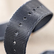 Deluxe Nylon Nato Watch Strap Pure Grey - Rose Gold