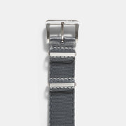 Deluxe Nylon Nato Watch Strap Pure Grey