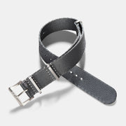 Deluxe Nylon Nato Watch Strap Pure Grey