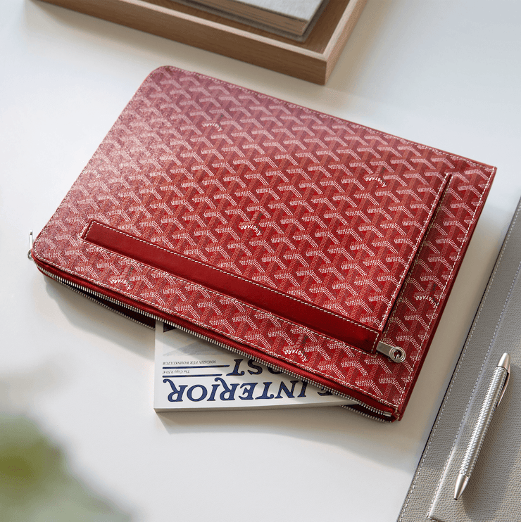 Goyard Red Porte Documents Sorbonne