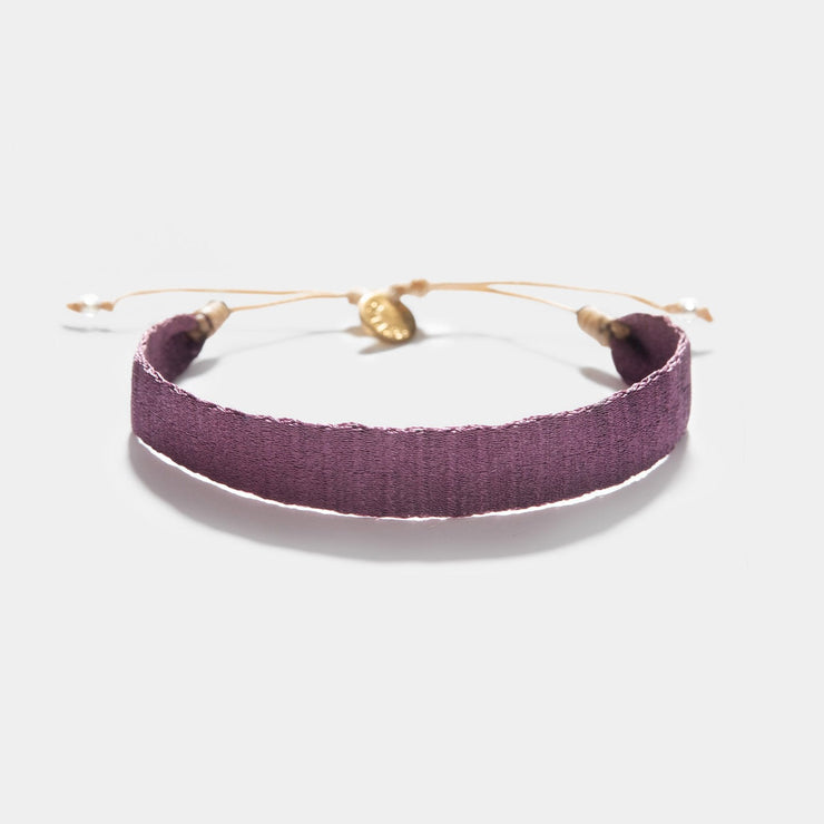 Guanabana Handmade Woven Broad Bracelet Berry