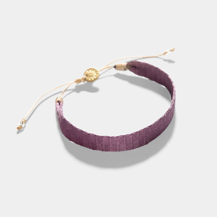 Guanabana Handmade Woven Broad Bracelet Berry