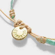 Guanabana Handmade Woven Slim Bracelet Aqua