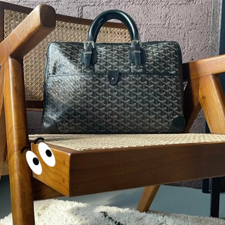 Goyard Ambassador Briefcase Black