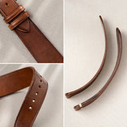 Siena Brown Extra Thin Leather Watch Strap