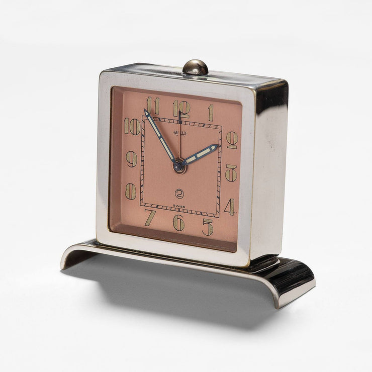 1950s Jaeger-Le-Coultre Art Deco Alarm Clock