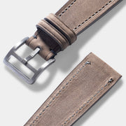 Café au Lait Leather Watch Strap