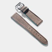 Baie des Anges Grey Leather Watch Strap