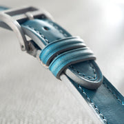 Château de Cassis Blue Horween Leather Watch Strap