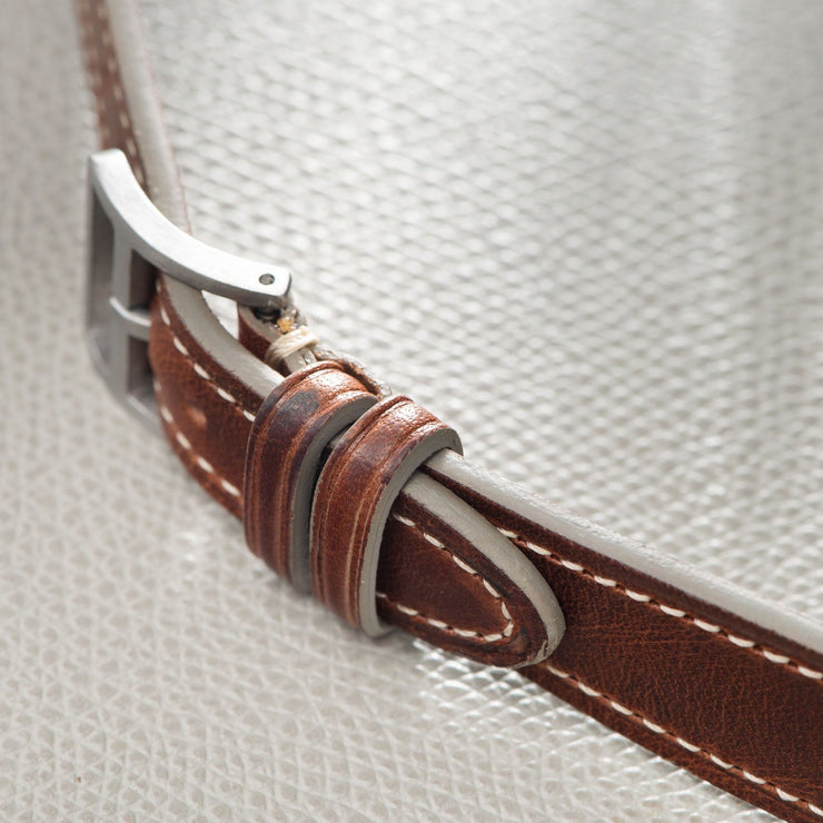 Le Métropolitain Brown Leather Watch Strap