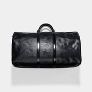 Louis Vuitton BLACK EPI LEATHER KEEPALL 55