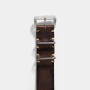 Lumberjack Brown Nato Leather Watch Strap