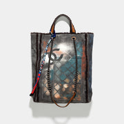 Chanel Limited Edition Bag Art Graffiti Canvas Tote