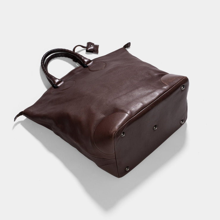 Bottega Veneta Brown Intrecciato Weekender