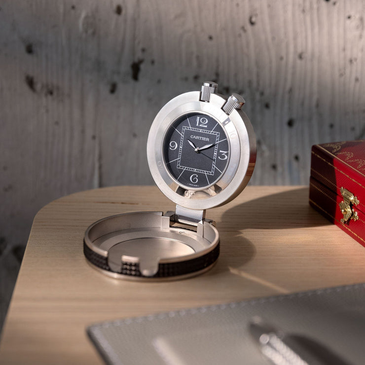 Cartier Pasha Pendulette Alarm Desk Clock