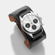 Newman Rich Black Leather Watch Strap