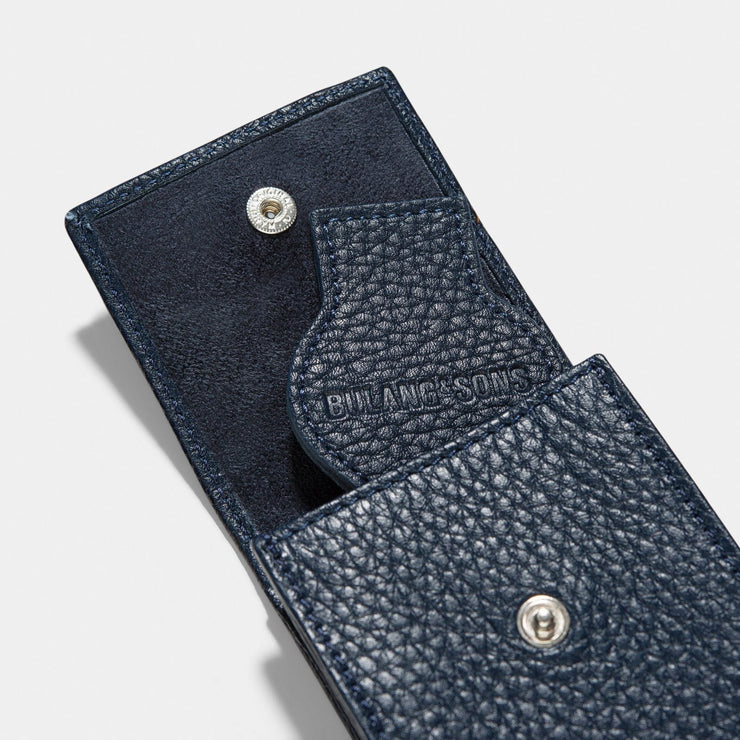 Oxford Blue Luxury Leather Watch Pouch