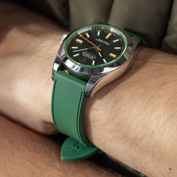 Sailor Green Vegan Rubber Watch Strap