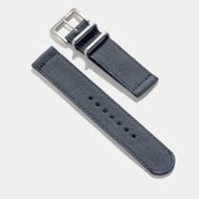 Safari Graphite Canvas Watch Strap