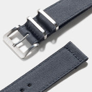 Safari Graphite Canvas Watch Strap